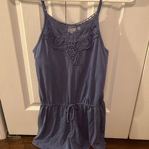 blue detailed (mesh at the top) comfy romper
